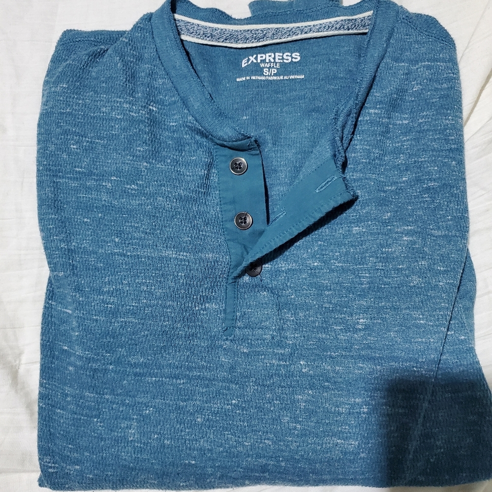 Express Henley Long Sleeve T-Shirt